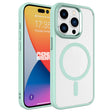 Apple iPhone 15 Pro Kılıf Wireless Şarj Özellikli Zore Krom M-safe Silikon Kapak