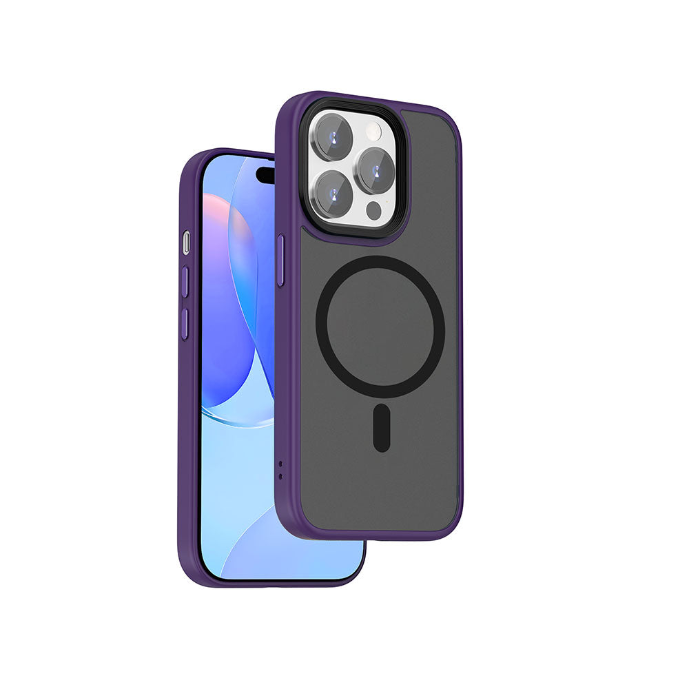 Apple iPhone 15 Pro Kılıf Wiwu FGG-011 M-safe Şarj Özellikli Kamera Korumalı Kapak