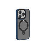 Apple iPhone 15 Pro Max Kılıf Wiwu ZMM-010 M-safe Şarj Özellikli Mat Arka Yüzey Standlı Kapak