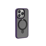 Apple iPhone 15 Pro Max Kılıf Wiwu ZMM-010 M-safe Şarj Özellikli Mat Arka Yüzey Standlı Kapak