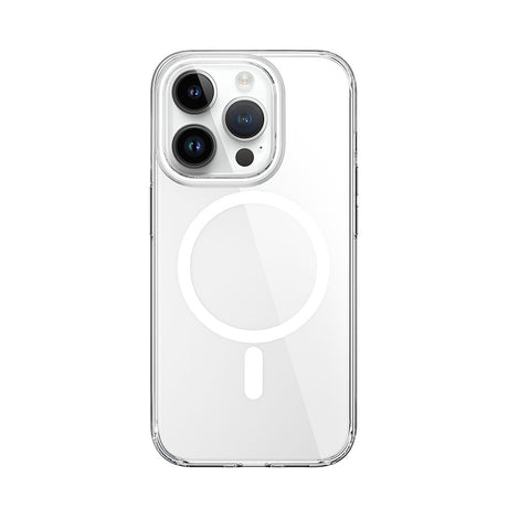 Apple iPhone 15 Pro Kılıf Wiwu ZYS-013 M-safe Şarj Özellikli Renkli Kamera Çerçeveli Şeffaf Jelly Kapak