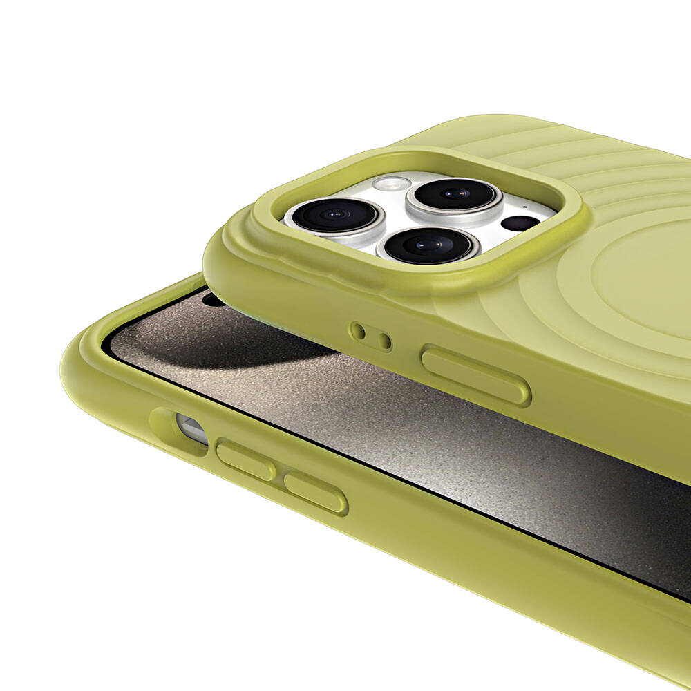 Apple iPhone 15 Pro M-safe Şarj Özellikli Airbagli Mat Görünümlü Zore Hepi Kapak