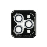 Apple iPhone 15 Pro Max Guess Orjinal Lisanslı Rhinestone Taşlı Lens Koruyucu