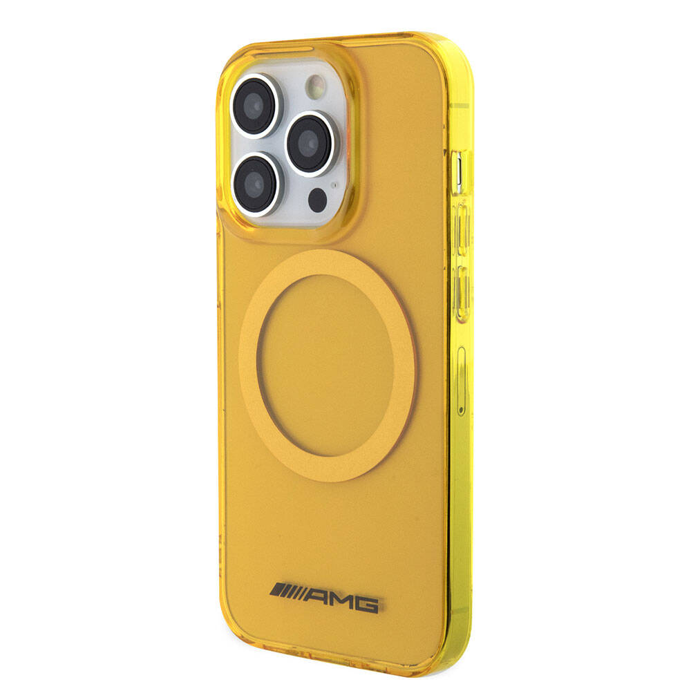 Apple iPhone 15 Pro Max Kılıf AMG Orjinal Lisanslı M-safe Şarj Özellikli Transparan Kapak