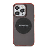Apple iPhone 15 Pro Max Kılıf AMG Orjinal Lisanslı M-safe Şarj Özellikli Transparan Timeless Kapak