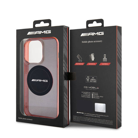 Apple iPhone 15 Pro Max Kılıf AMG Orjinal Lisanslı M-safe Şarj Özellikli Transparan Timeless Kapak