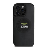 Apple iPhone 15 Pro Max Kılıf Aston Martin Orjinal Lisanslı M-safe Şarj Özellikli Aluminyum Arka Yüzeyli Formula One Team Baskılı Kapak