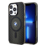 Apple iPhone 15 Pro Max Kılıf BMW M-safe Şarj Özellikli Transparan IML Signature Orjinal Lisanslı Kapak