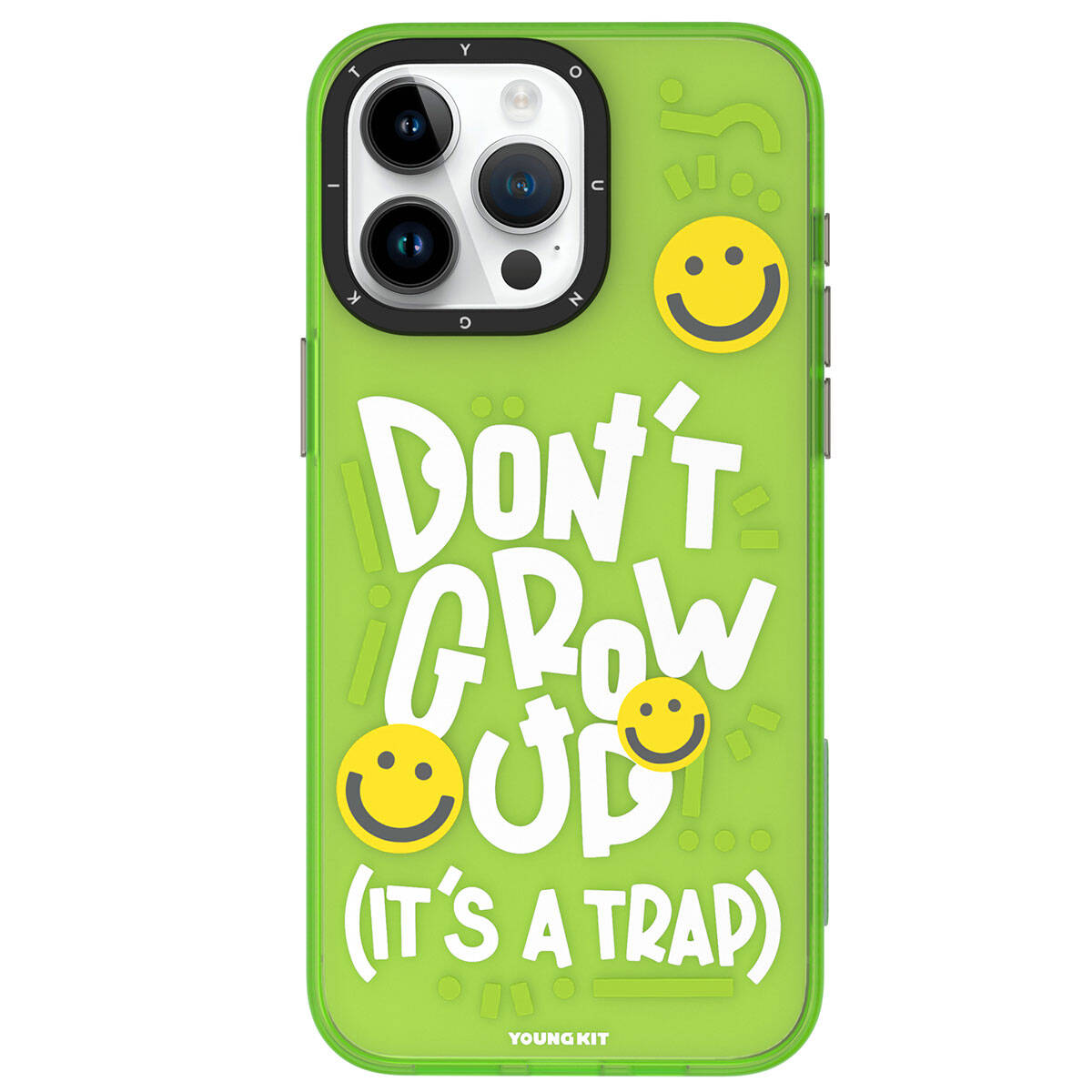 Apple iPhone 15 Pro Max Kılıf Desenli Youngkit Happy Hearth Serisi Kapak