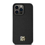 Apple iPhone 15 Pro Max Kılıf DKNY Orjinal Lisanslı M-safe Şarj Özellikli 3D Yazılı Repeat Pattern Kapak
