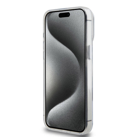 Apple iPhone 15 Pro Max Kılıf Ferrari M-safe Şarj Özellikli Standlı Buzlu Yüzey Dizayn Kapak