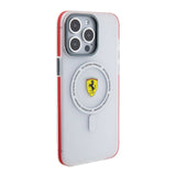 Apple iPhone 15 Pro Max Kılıf Ferrari Orjinal Lisanslı M-safe Şarj Özellikli Kontrast Bumper SF Ring Kapak