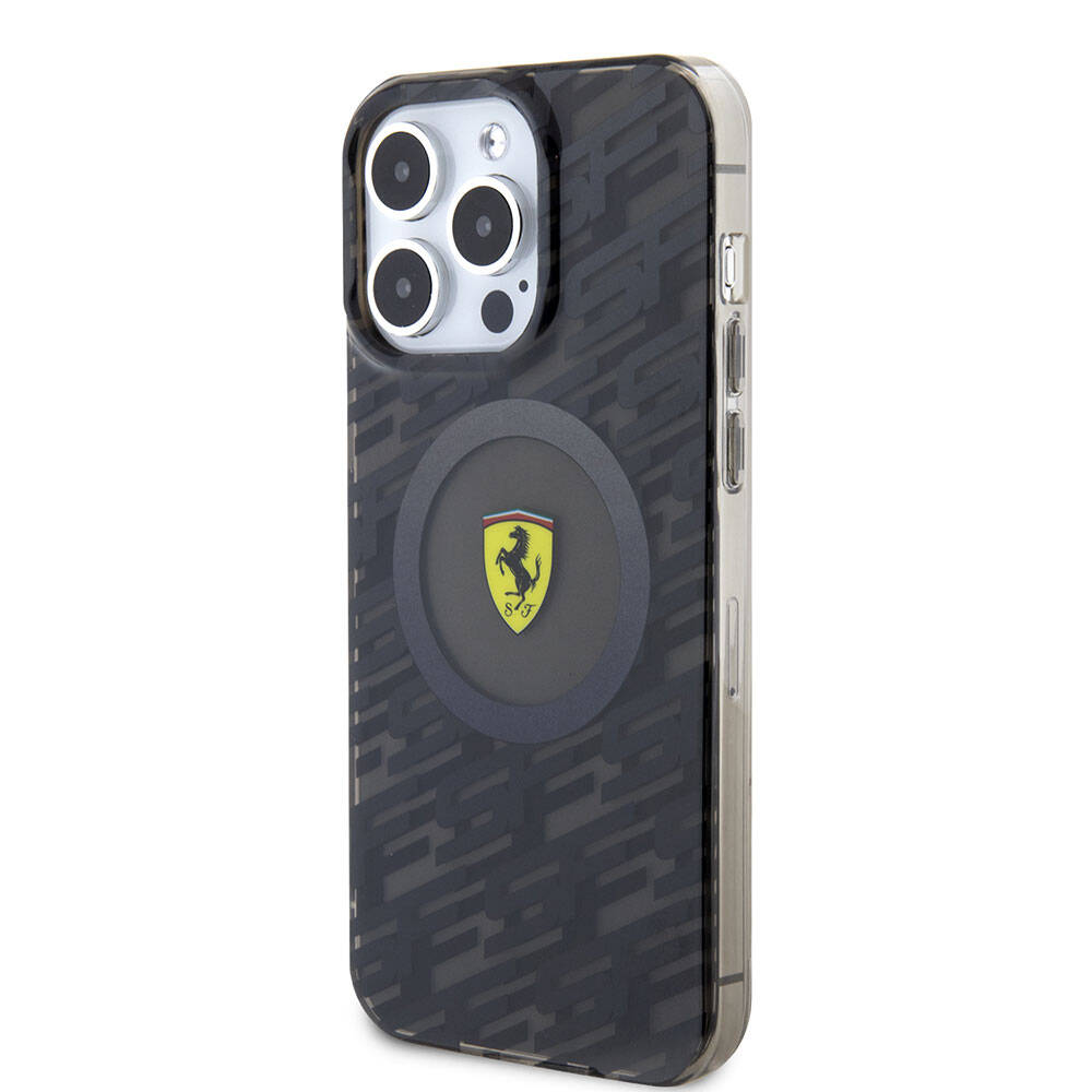 Apple iPhone 15 Pro Max Kılıf Ferrari Orjinal Lisanslı M-safe Şarj Özellikli Multi SF Kapak