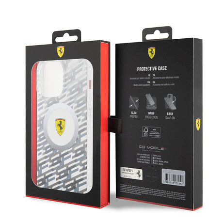 Apple iPhone 15 Pro Max Kılıf Ferrari Orjinal Lisanslı M-safe Şarj Özellikli Multi SF Kapak