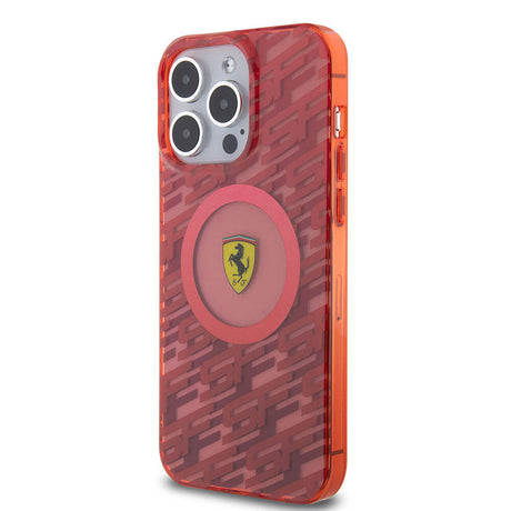 Apple iPhone 15 Pro Max Kılıf Ferrari Orjinal Lisanslı M-safe Şarj Özellikli Multi SF Kapak
