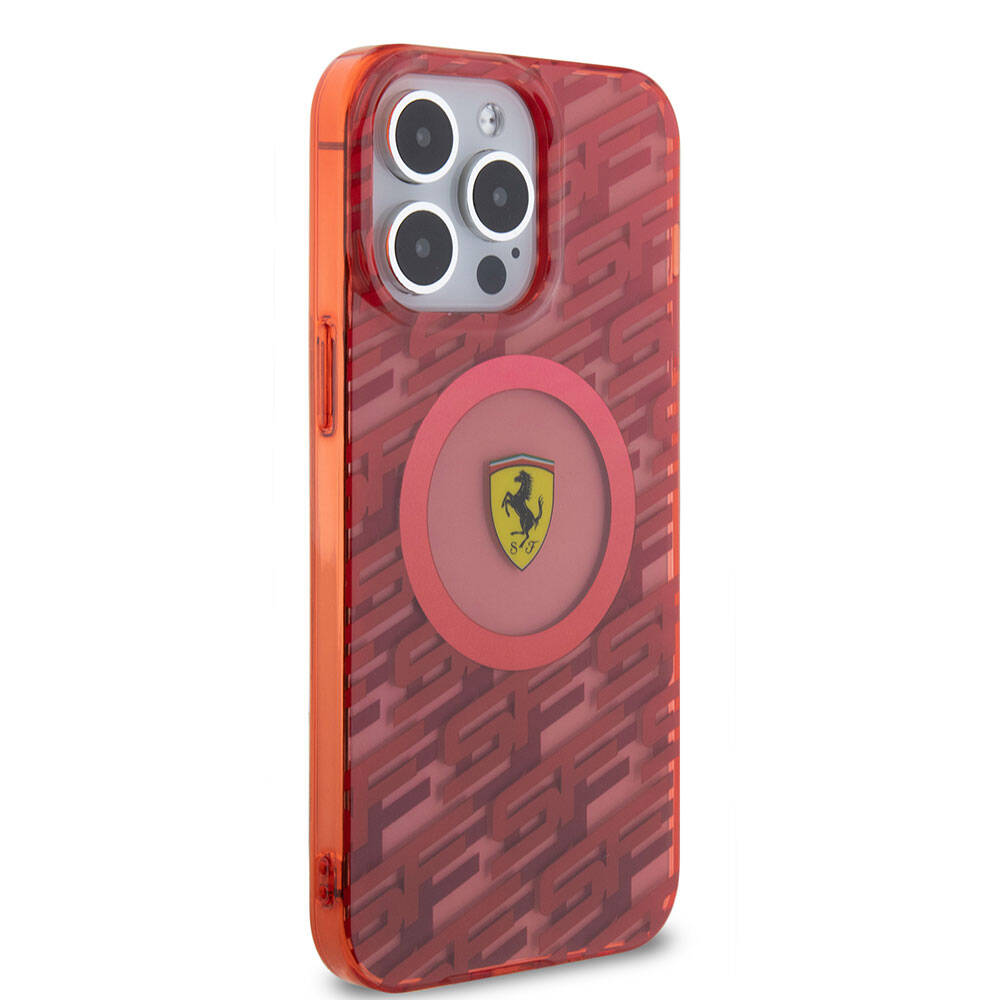 Apple iPhone 15 Pro Max Kılıf Ferrari Orjinal Lisanslı M-safe Şarj Özellikli Multi SF Kapak