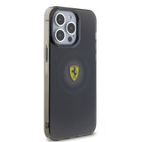 Apple iPhone 15 Pro Max Kılıf Ferrari Orjinal Lisanslı M-safe Şarj Özellikli Parçalanan Noktalar Desenli Kapak