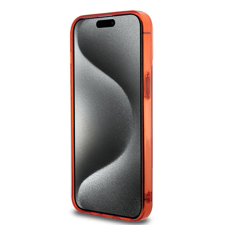 Apple iPhone 15 Pro Max Kılıf Ferrari Orjinal Lisanslı M-safe Şarj Özellikli Parçalanan Noktalar Desenli Kapak