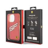Apple iPhone 15 Pro Max Kılıf Ferrari Orjinal Lisanslı Transparan SF Yazılı Kenarları Renk Geçişli Kapak