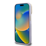 Apple iPhone 15 Pro Max Kılıf Guess Orjinal Lisanslı M-safe Şarj Özellikli Sıcak Baskılı Yazı Logolu Kamera Standlı PU Deri Peony Kapak