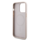 Apple iPhone 15 Pro Max Kılıf Guess Orjinal Lisanslı M-safe Şarj Özellikli 4G Şerit Tasarımlı Printed Kapak
