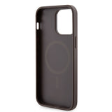 Apple iPhone 15 Pro Max Kılıf Guess Orjinal Lisanslı M-safe Şarj Özellikli 4G Şerit Tasarımlı Printed Kapak