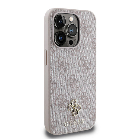 Apple iPhone 15 Pro Max Kılıf Guess Orjinal Lisanslı M-safe Şarj Özellikli Small 4G Classic Kapak