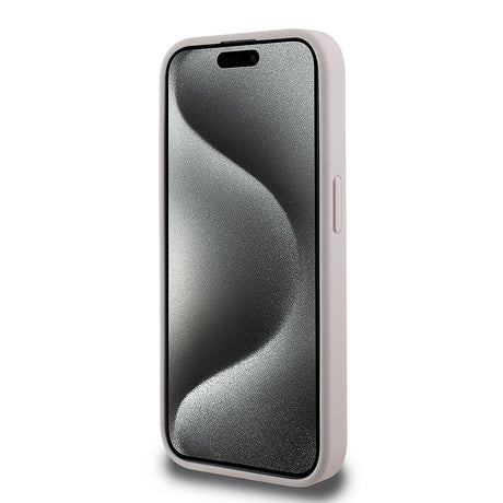 Apple iPhone 15 Pro Max Kılıf Guess Orjinal Lisanslı M-safe Şarj Özellikli Small 4G Classic Kapak