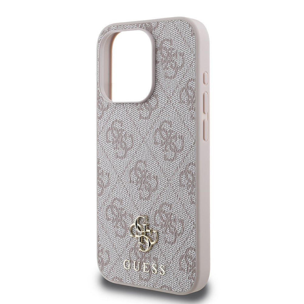 Apple iPhone 15 Pro Max Kılıf Guess Orjinal Lisanslı M-safe Şarj Özellikli Small 4G Classic Kapak