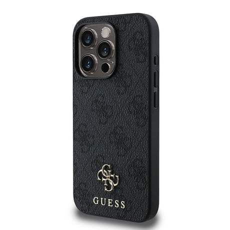 Apple iPhone 15 Pro Max Kılıf Guess Orjinal Lisanslı M-safe Şarj Özellikli Small 4G Classic Kapak