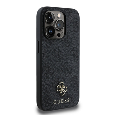 Apple iPhone 15 Pro Max Kılıf Guess Orjinal Lisanslı M-safe Şarj Özellikli Small 4G Classic Kapak