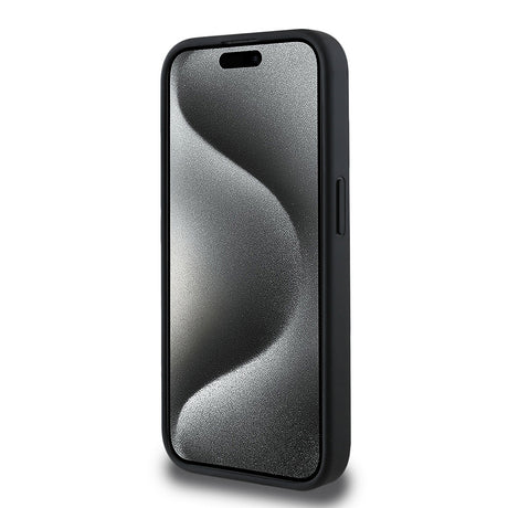 Apple iPhone 15 Pro Max Kılıf Guess Orjinal Lisanslı M-safe Şarj Özellikli Small 4G Classic Kapak