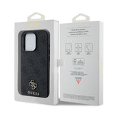 Apple iPhone 15 Pro Max Kılıf Guess Orjinal Lisanslı M-safe Şarj Özellikli Small 4G Classic Kapak