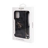 Apple iPhone 15 Pro Max Kılıf Guess Orjinal Lisanslı PU Deri 4G Büyük Metal Logolu Çapraz Vücut Askılı Kapak