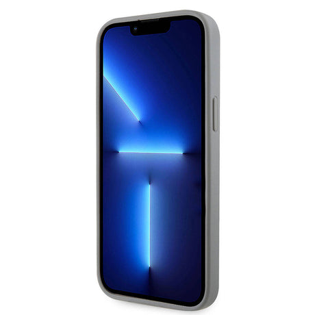 Apple iPhone 15 Pro Max Kılıf Guess Orjinal Lisanslı Taşlı Arka Yüzey Üçgen Logolu Kapak