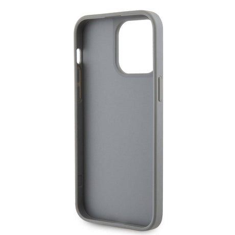 Apple iPhone 15 Pro Max Kılıf Guess Orjinal Lisanslı Taşlı Arka Yüzey Üçgen Logolu Kapak
