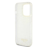 Apple iPhone 15 Pro Max Kılıf Guess Orjinal Lisanslı Yazı Logolu Mirror Disco Kapak