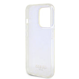 Apple iPhone 15 Pro Max Kılıf Guess Orjinal Lisanslı Yazı Logolu Mirror Disco Kapak