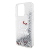 Apple iPhone 15 Pro Max Kılıf Hello Kitty Orjinal Lisanslı İkonik Sıvılı Glitter Kapak