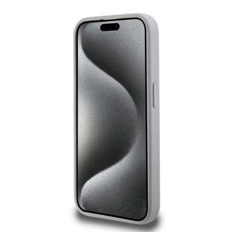 Apple iPhone 15 Pro Max Kılıf Hello Kitty Orjinal Lisanslı M-safe Şarj Özellikli Baskı Logolu Uyuyan Kitty Deri Kapak