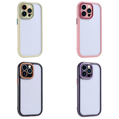 Apple iPhone 15 Pro Max Kılıf Kamera Korumalı Renkli Kenar ve Çerçeve Tasarımlı Zore Vitamin Kapak