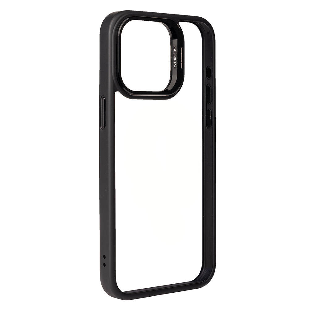 Apple iPhone 15 Pro Max Kılıf Kamera Lens Korumalı Standlı Zore Klon Lensli Kapak