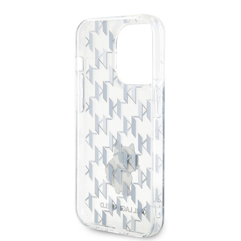 Apple iPhone 15 Pro Max Kılıf Karl Lagerfeld IML C Monogram Orjinal Lisanslı Kapak