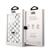 Apple iPhone 15 Pro Max Kılıf Karl Lagerfeld IML C Monogram Orjinal Lisanslı Kapak