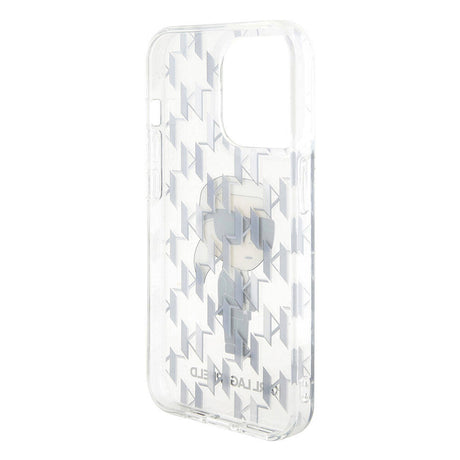 Apple iPhone 15 Pro Max Kılıf Karl Lagerfeld IML İkonik Monogram Orjinal Lisanslı Kapak