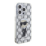 Apple iPhone 15 Pro Max Kılıf Karl Lagerfeld IML İkonik Monogram Orjinal Lisanslı Kapak