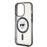 Apple iPhone 15 Pro Max Kılıf Karl Lagerfeld M-safe Şarj Özellikli IML Choupette Orjinal Lisanslı Kapak