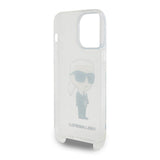 Apple iPhone 15 Pro Max Kılıf Karl Lagerfeld Orjinal Lisanslı Boyun Askılı Karl İkonik Crossbody Kapak