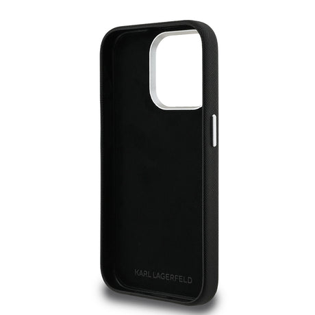 Apple iPhone 15 Pro Max Kılıf Karl Lagerfeld Orjinal Lisanslı K&C Heads Pin Kapak