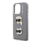 Apple iPhone 15 Pro Max Kılıf Karl Lagerfeld Orjinal Lisanslı K&C Heads Pin Kapak